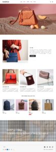 女性向け鞄屋のECショップサイトをデザイン